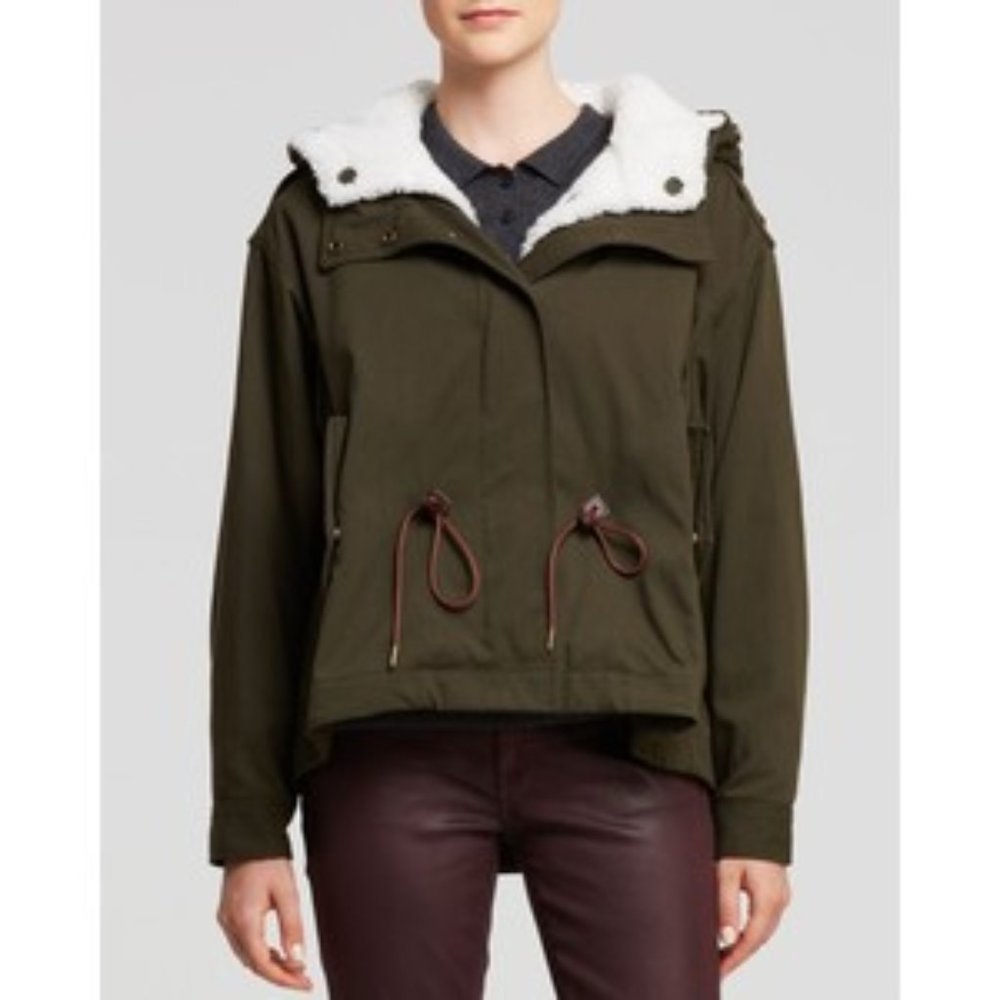 Burberry Brit Kingsby Shearling Military Coat